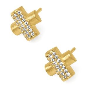 Juliette Pavé Crisscross Stud Earrings
Dean Davidson White Topaz Gold NWI